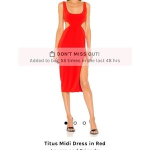 Titus mini dress - Red / lovers and friends